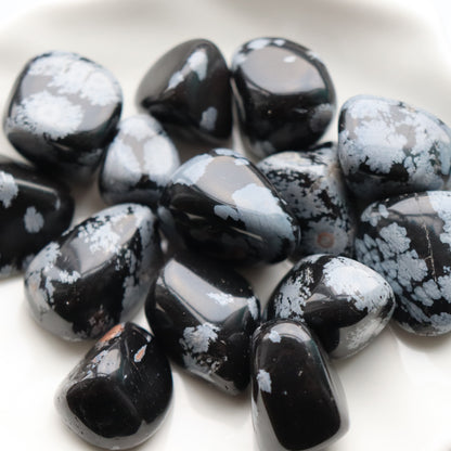 Snowflake Obsidian Tumblestone