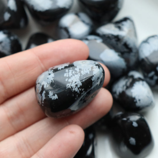 Snowflake Obsidian Tumblestone
