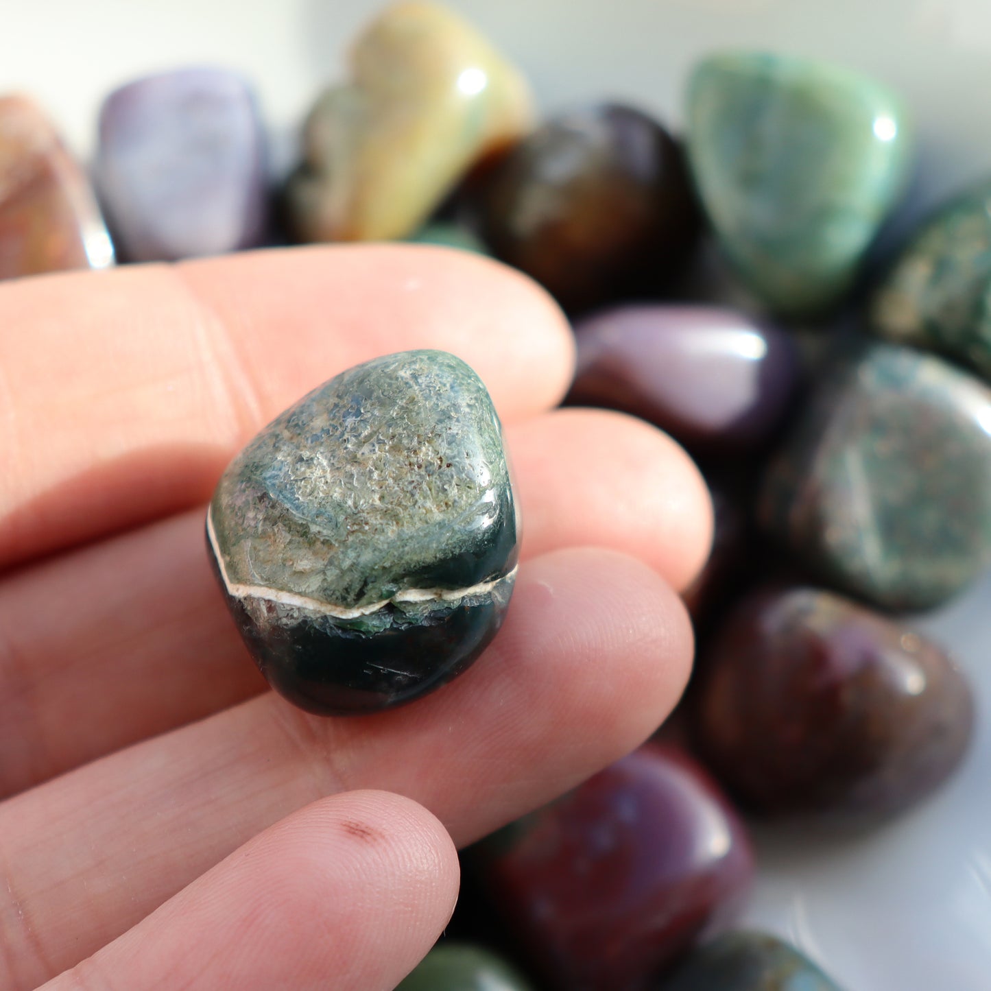 Ocean Jasper Tumblestone