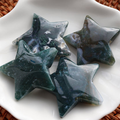 Moss Agate Star Crystal