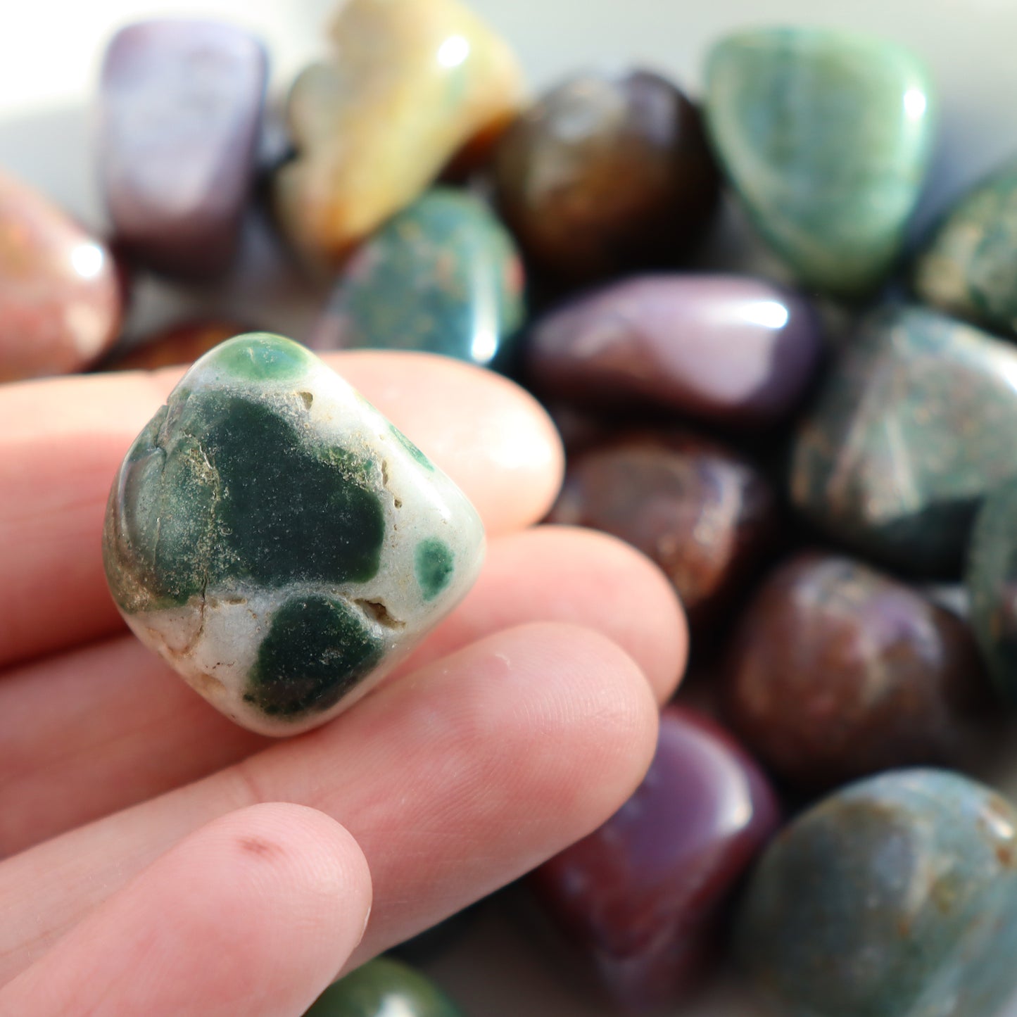 Ocean Jasper Tumblestone