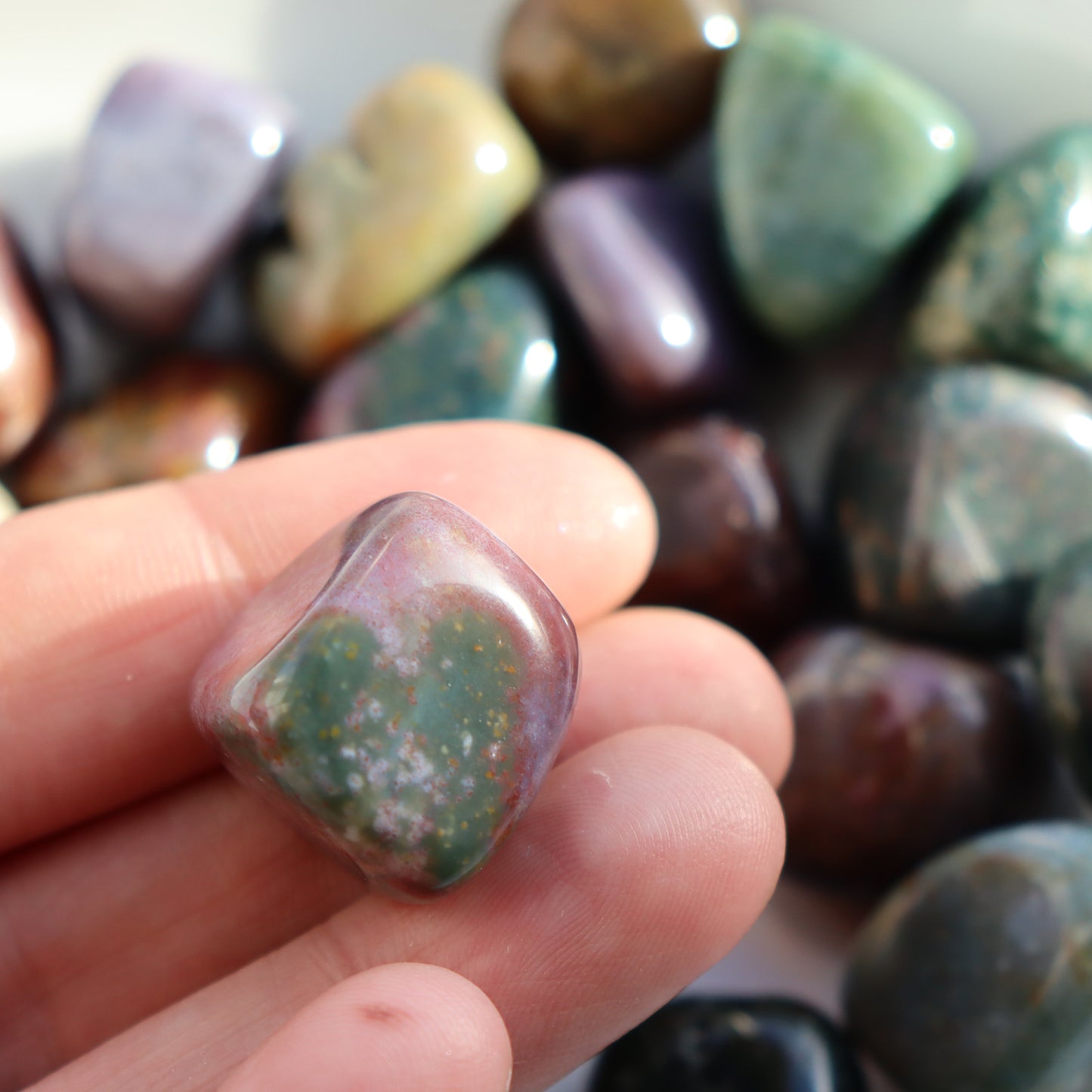Ocean Jasper Tumblestone