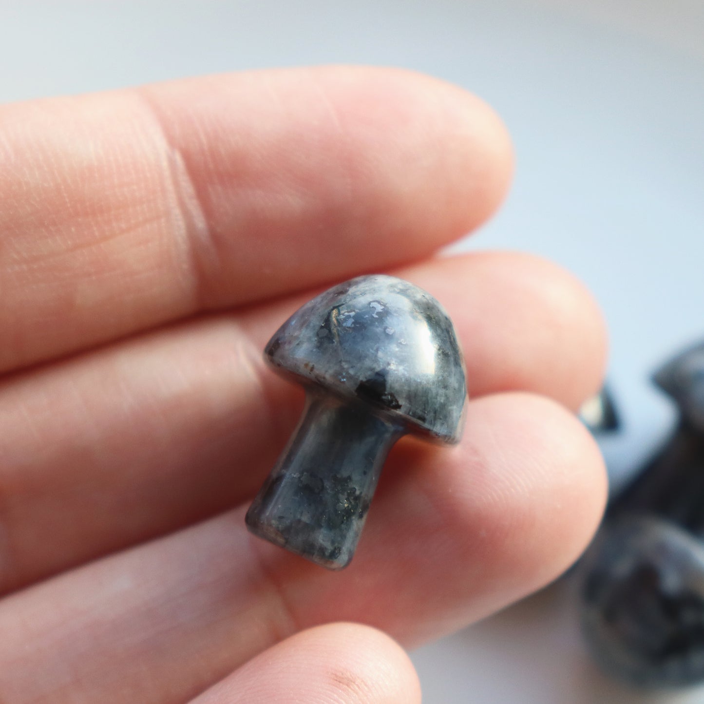 Larvikite Mushroom Crystal Protective Grounding Stone - Crystal Gift