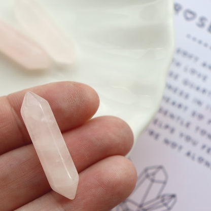 Rose Quartz Crystal Point For Love And Compassion - Crystal Gift