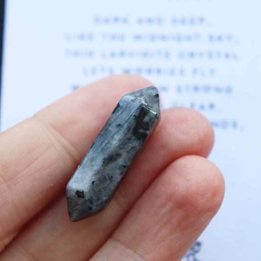 Larvikite Point Shape Crystal Protective Grounding Stone - Crystal Gift