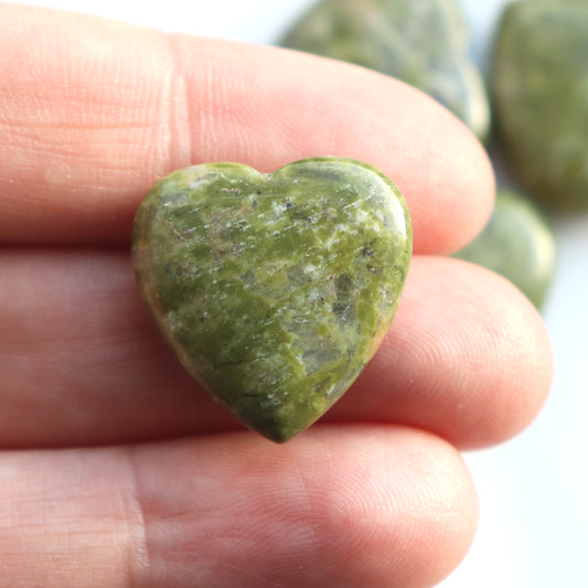 Unakite Crystal Heart – For Growth and Spiritual Balance