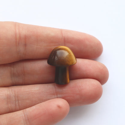 Mini Tigers Eye Mushroom Crystal