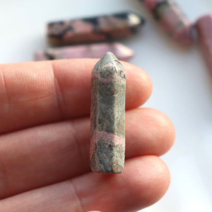 Rhodonite Tower – Self Love And Emotional Healing - Crystal Gift