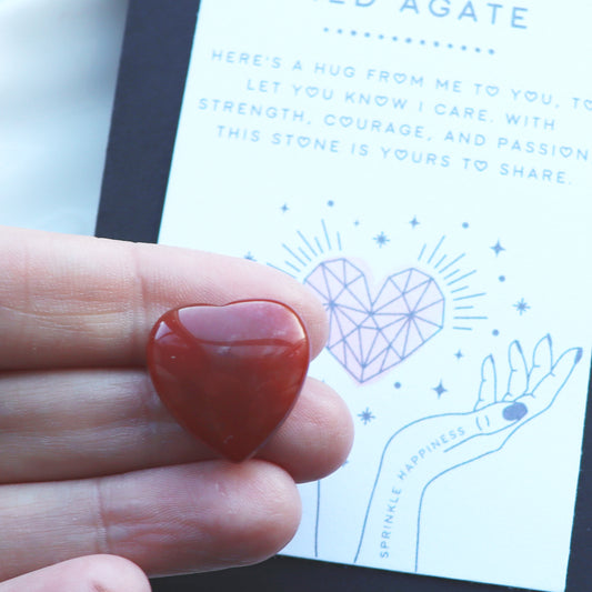 Red Agate Heart – Strength And Confidence Crystal