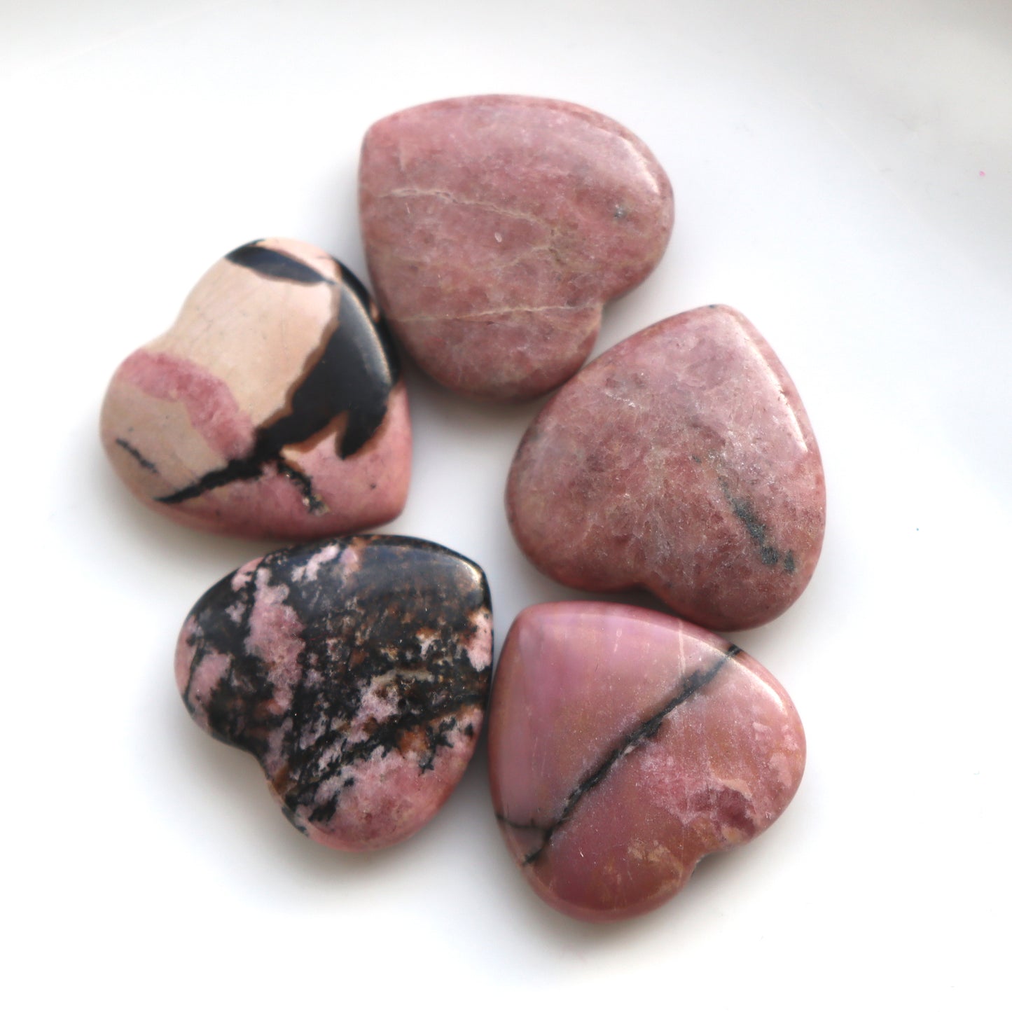 Rhodonite Crystal Heart – For Love and Emotional Healing