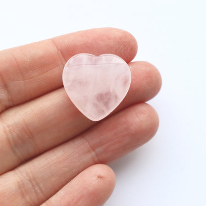 Rose Quartz Polished Heart For Love And Compassion