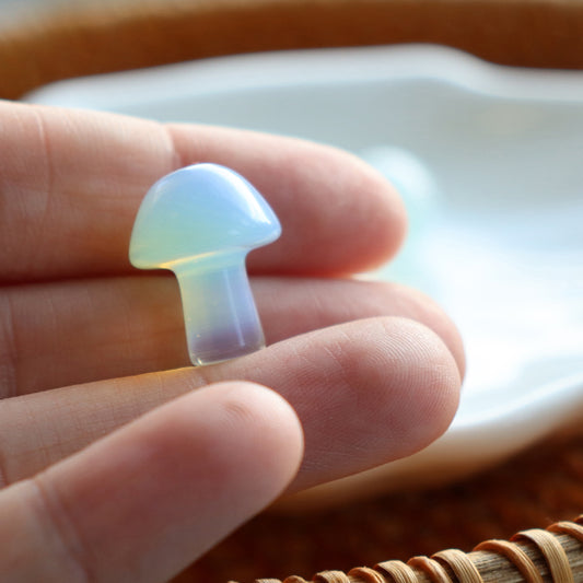 Tiny Polished Opalite Mushroom Crystal