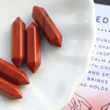 Red Jasper Crystal Point For Vitality And Courage - Crystal Gift