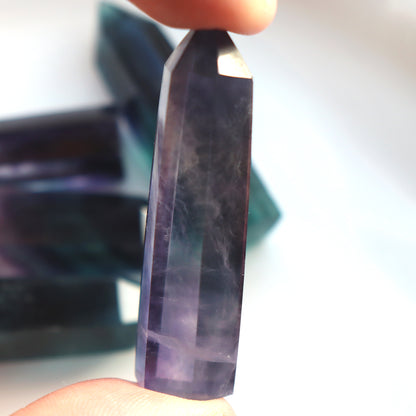 Rainbow Fluorite Crystal Tower – Unique Healing Point