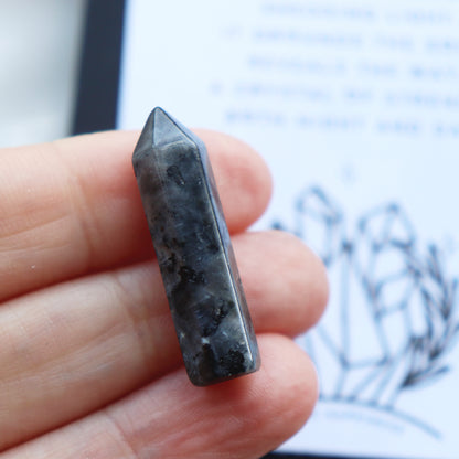 Larvikite Crystal Tower For Intuition And Protection - Crystal Gift