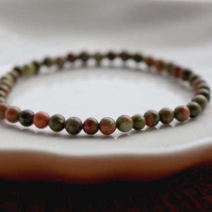 Unakite Crystal Bracelet – Emotional Balance & Growth