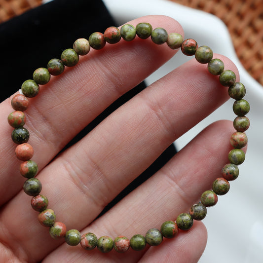 Unakite Crystal Bracelet – Emotional Balance & Growth