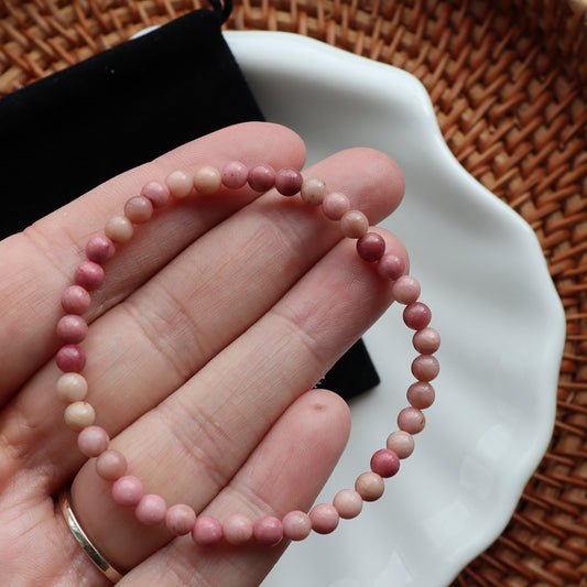 Rhodochrosite Crystal Bracelet – Self-Love & Healing