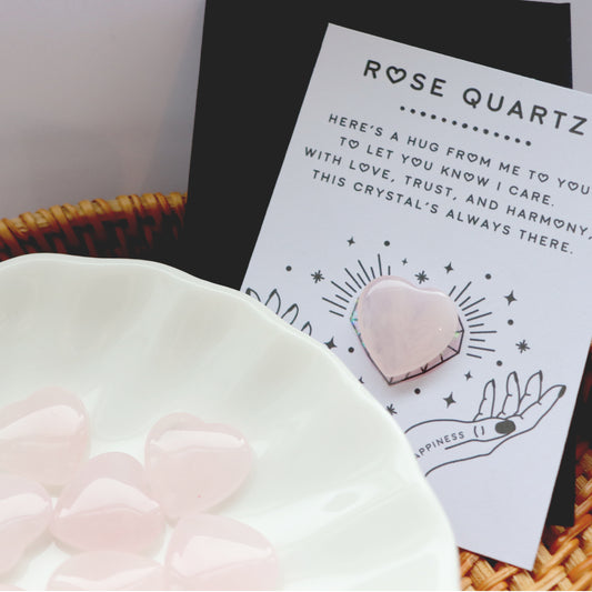 Rose Quartz Polished Heart For Love And Compassion