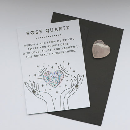 Rose Quartz Polished Heart For Love And Compassion