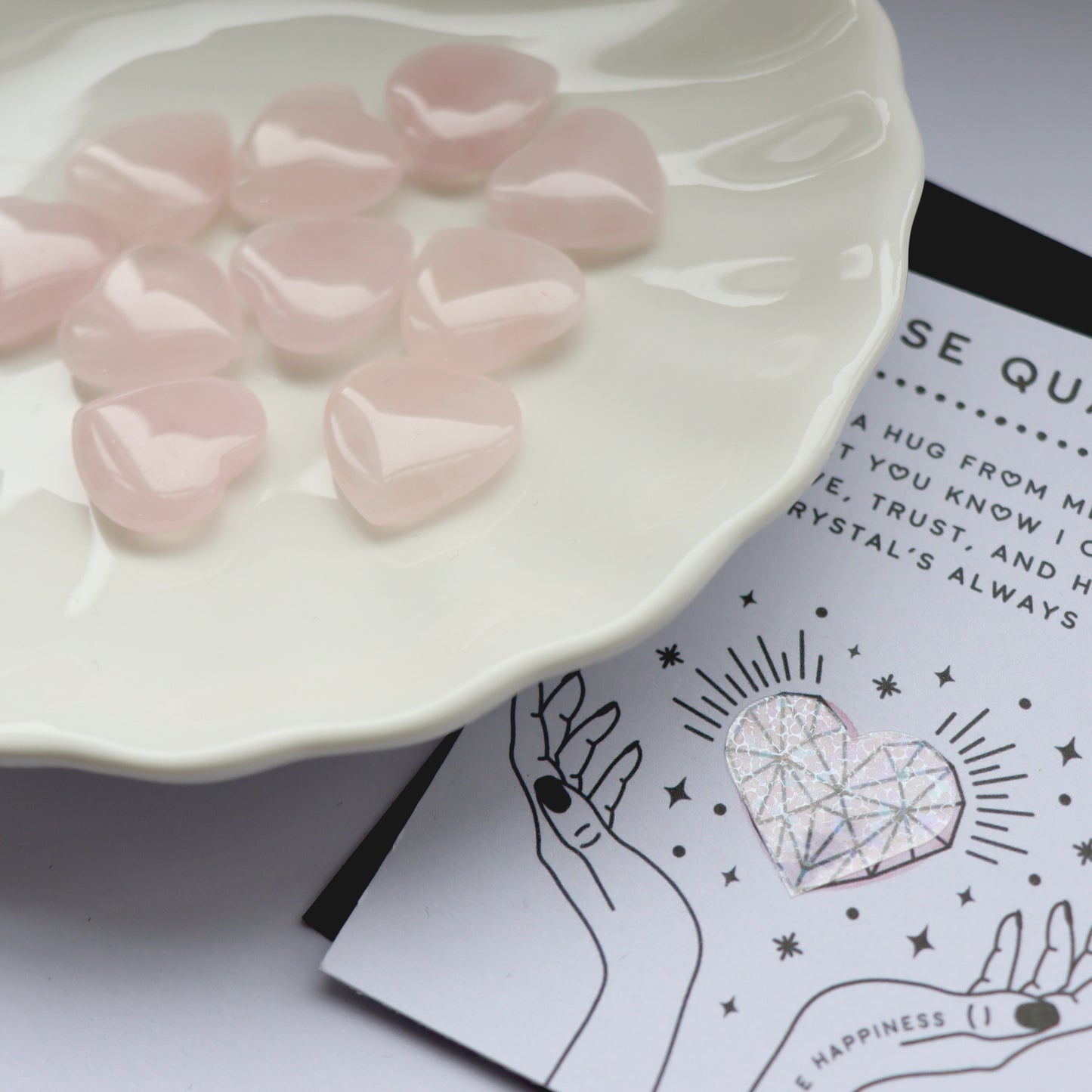 Rose Quartz Polished Heart For Love And Compassion