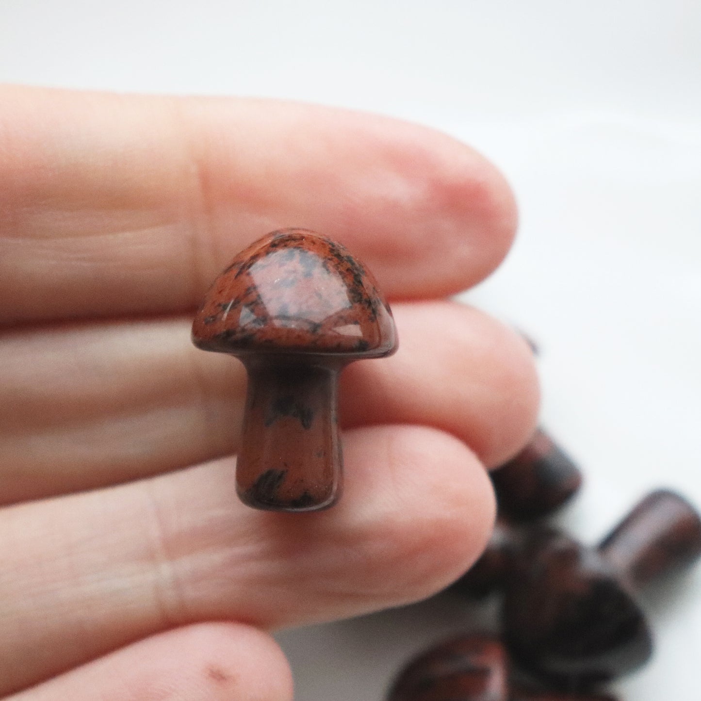Mahogany Obsidian Mushroom – Strength and Protection