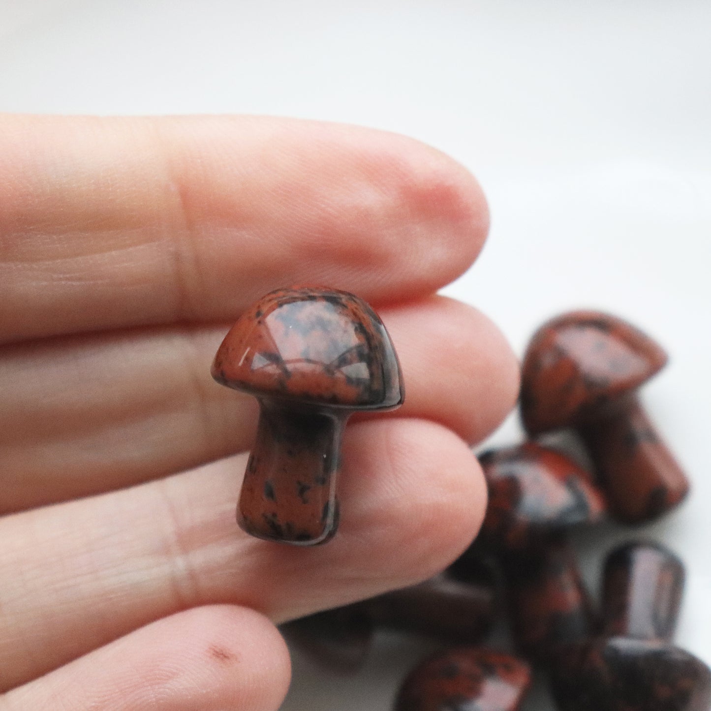 Mahogany Obsidian Mushroom – Strength and Protection