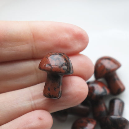 Mahogany Obsidian Mushroom – Strength and Protection