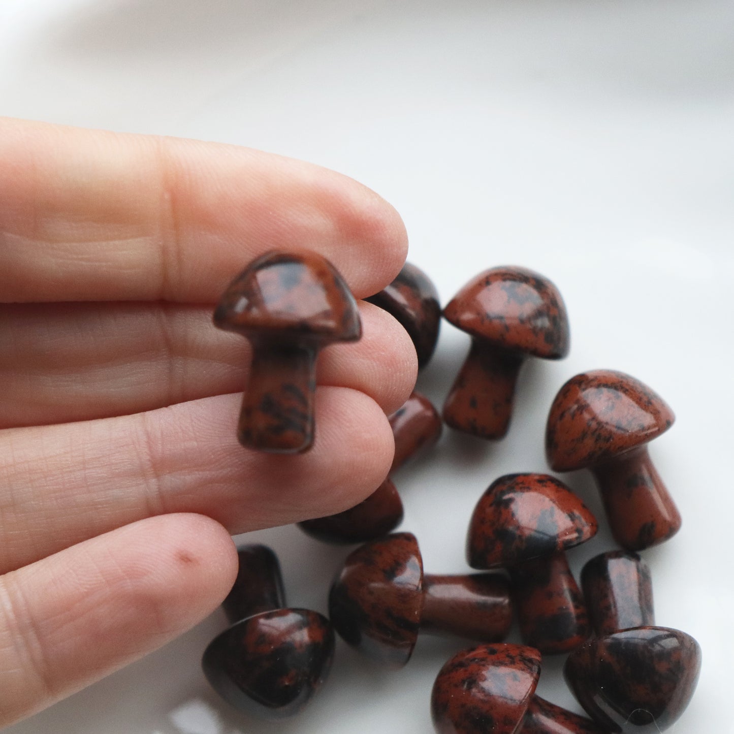 Mahogany Obsidian Mushroom – Strength and Protection