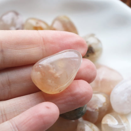 Small Flower Agate Tumblestone