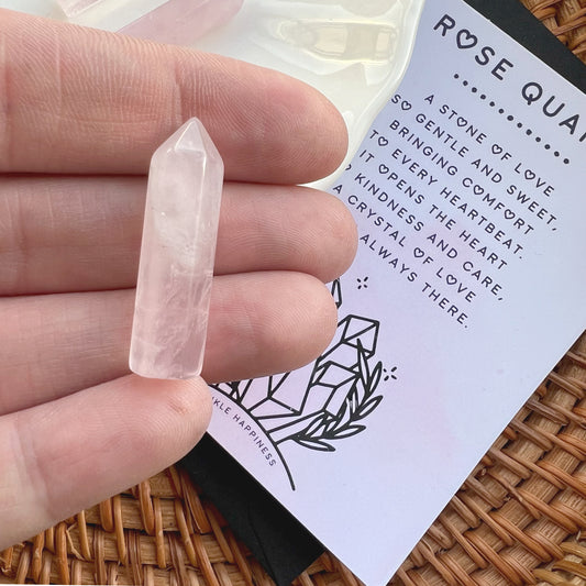 Nurturing Rose Quartz Crystal Tower - Crystal Gift