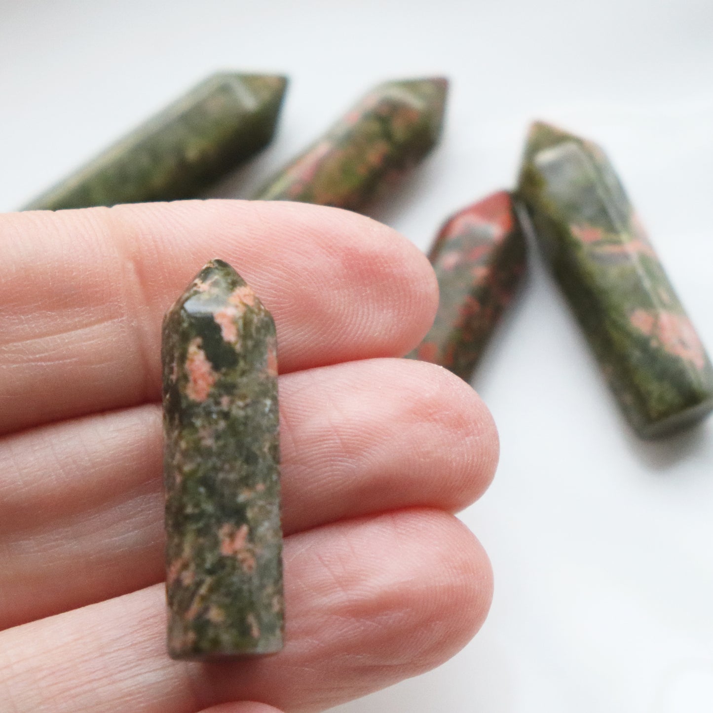 Unakite Crystal Tower For Balance And Healing - Crystal Gift