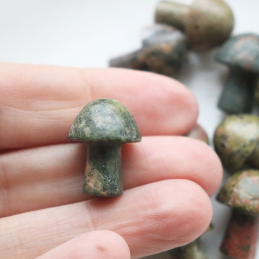 Unakite Mushroom – For Growth and Spiritual Balance