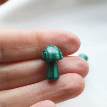 Malachite Mini Mushroom – Transformation & Healing Crystal