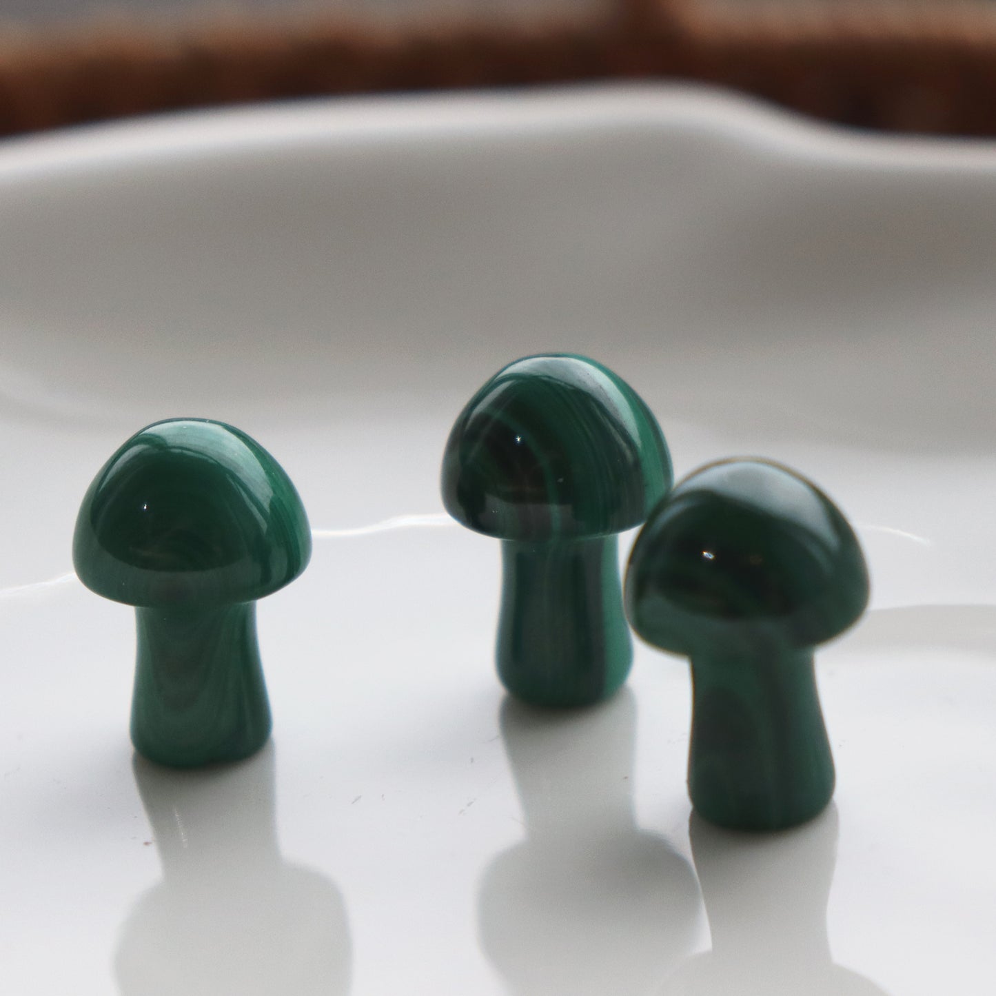 Malachite Mini Mushroom – Transformation & Healing Crystal