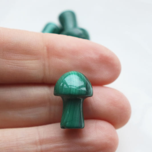 Malachite Mini Mushroom – Transformation & Healing Crystal
