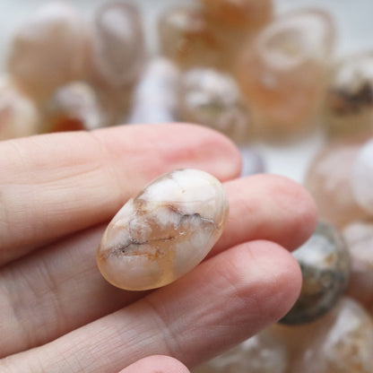 Small Flower Agate Tumblestone