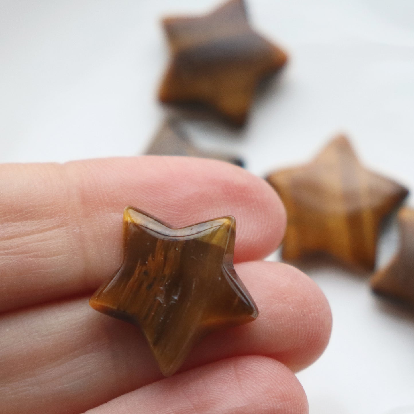 Polished Tiger’s Eye Star – Strength & Protection