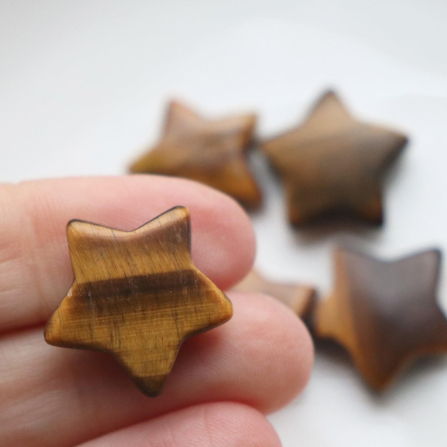 Polished Tiger’s Eye Star – Strength & Protection