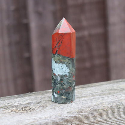 African Bloodstone Small Tower – Courage & Vitality Crystal