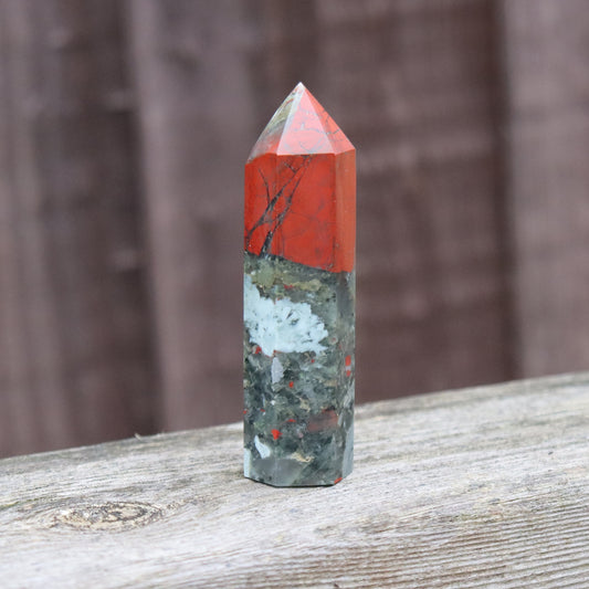 African Bloodstone Small Tower – Courage & Vitality Crystal