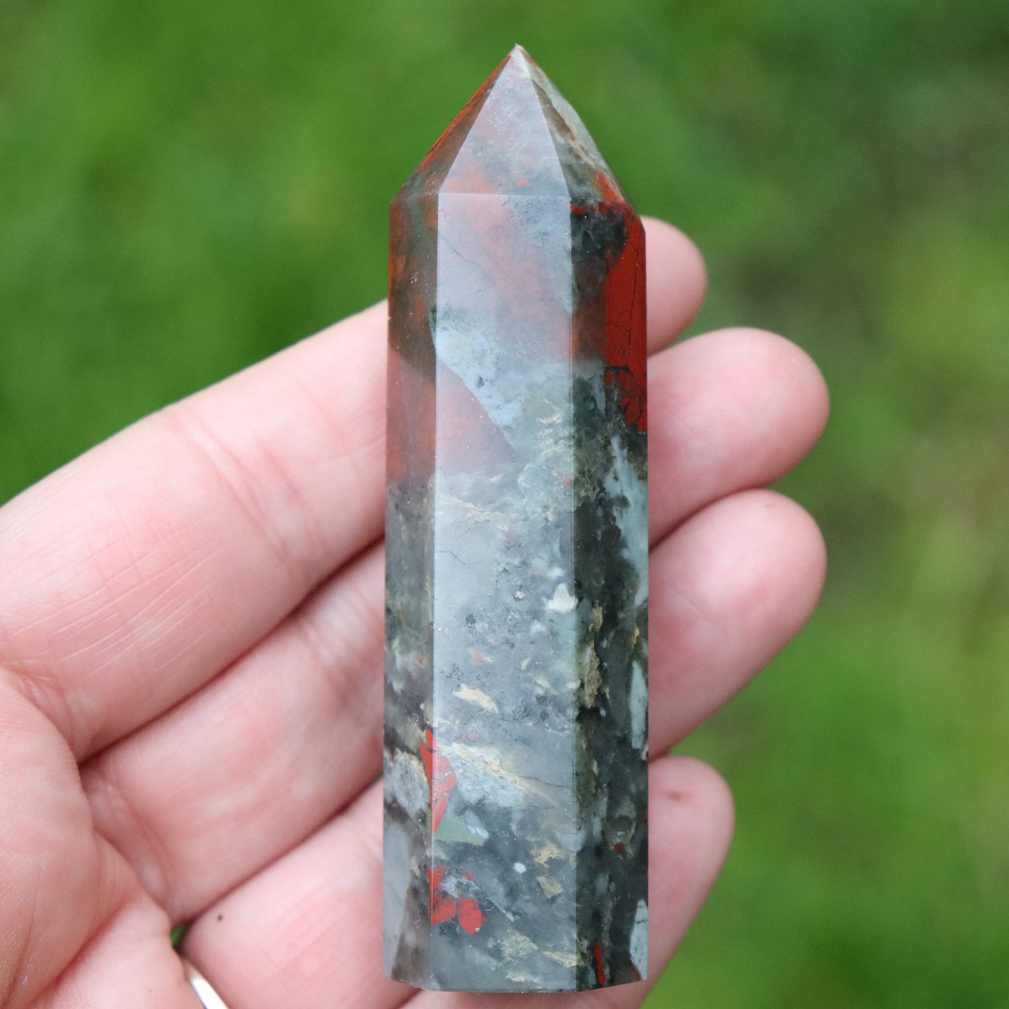 African Bloodstone Small Tower – Courage & Vitality Crystal