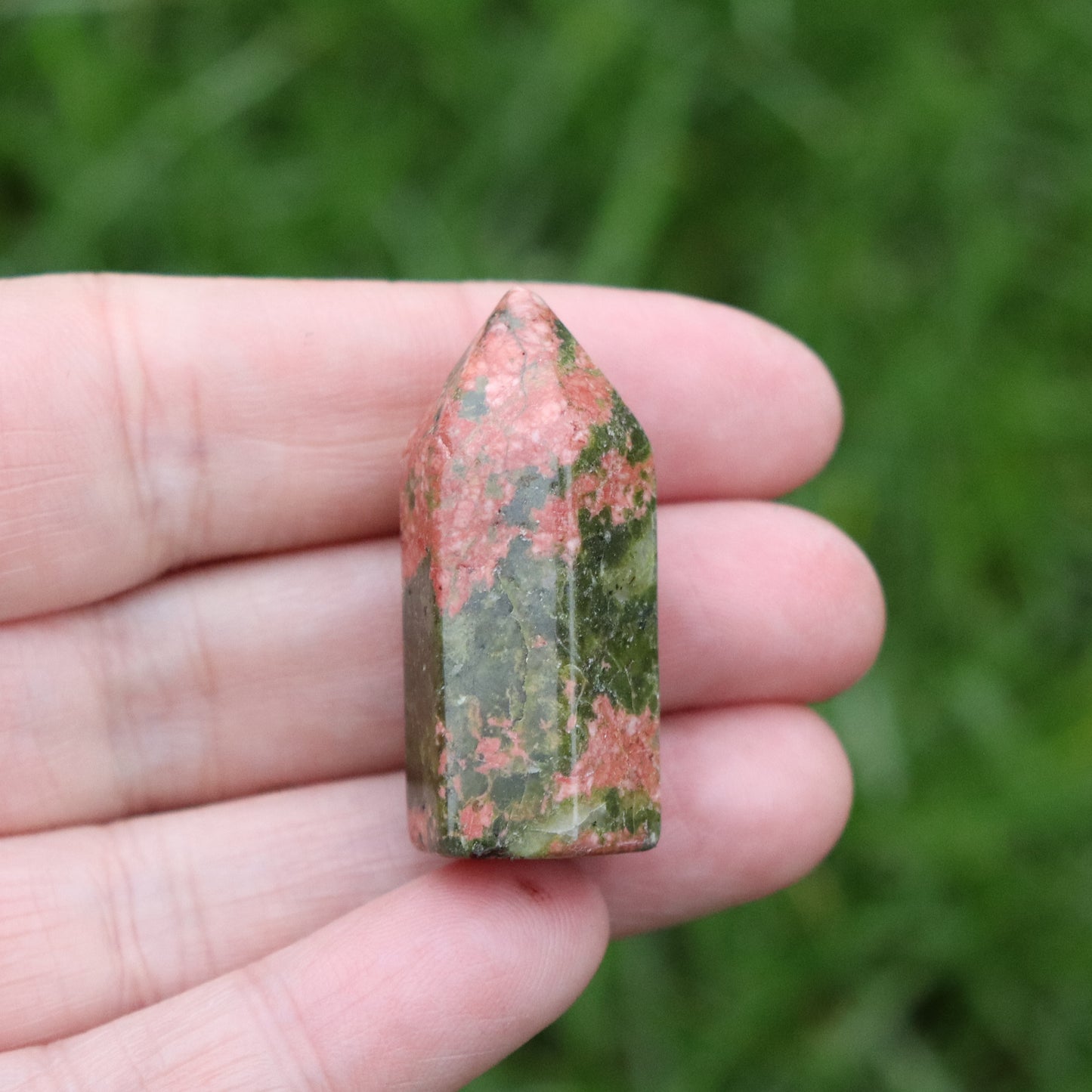 Unakite Gemstone Mini Tower - Gift Set
