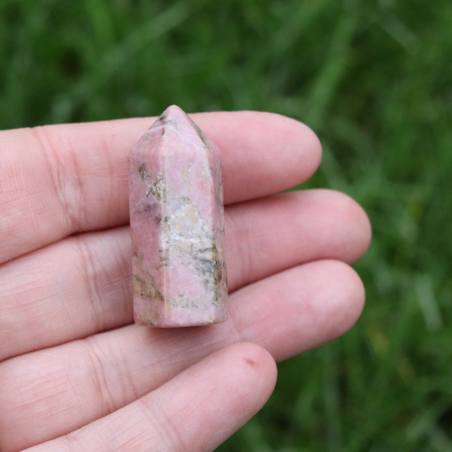 Rhodonite Gemstone Mini Tower