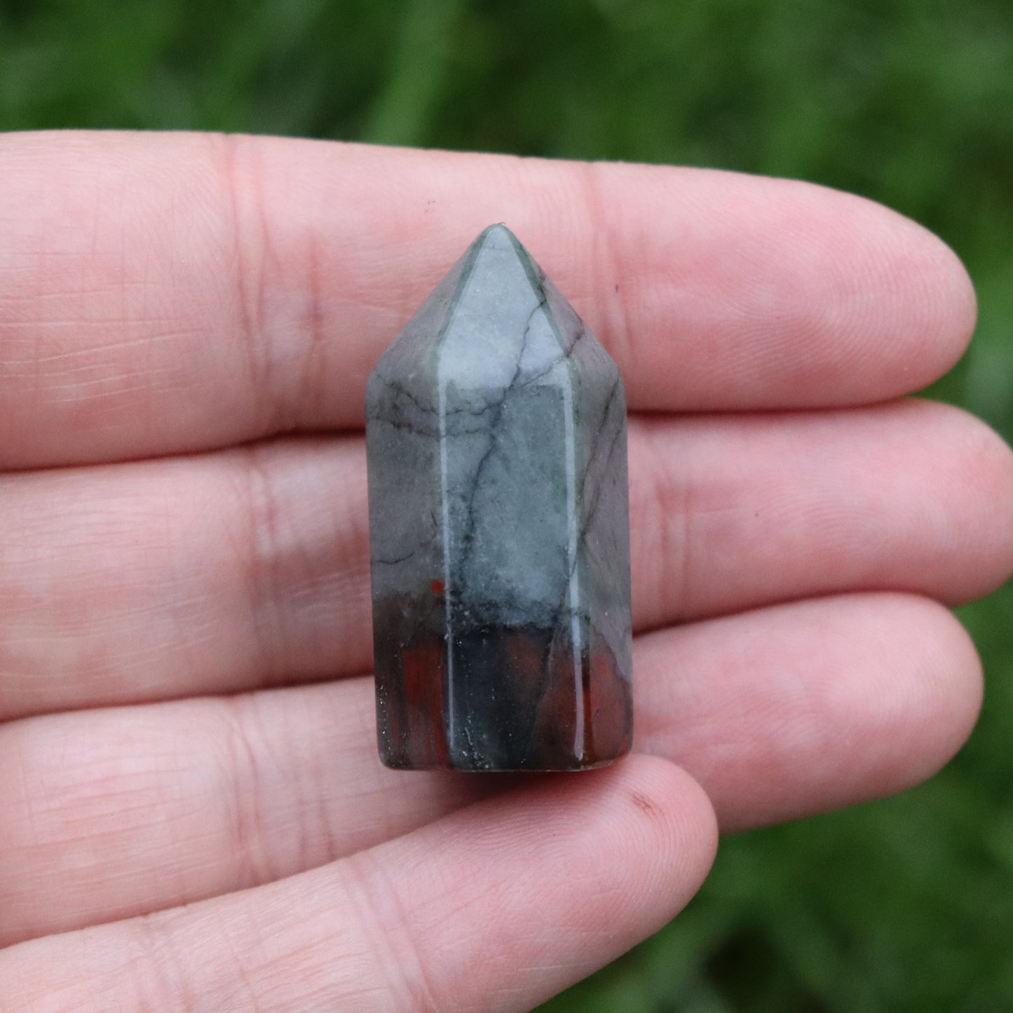 African Bloodstone Crystal Mini Tower