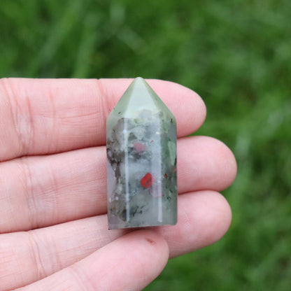 African Bloodstone Crystal Mini Tower