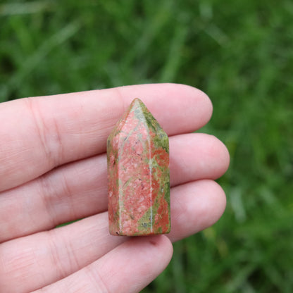 Unakite Gemstone Mini Tower - Gift Set