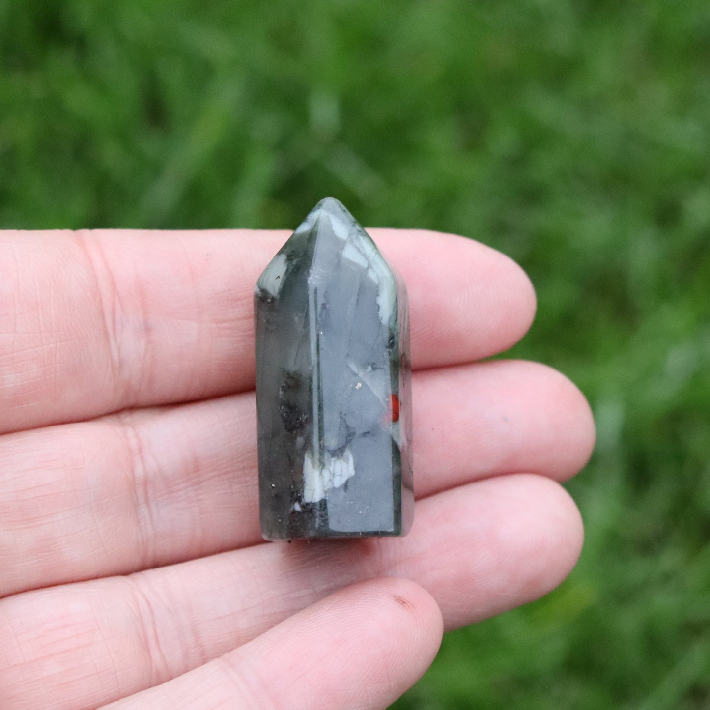 African Bloodstone Crystal Mini Tower