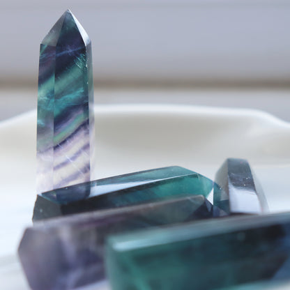 Rainbow Fluorite Crystal Tower – Unique Healing Point