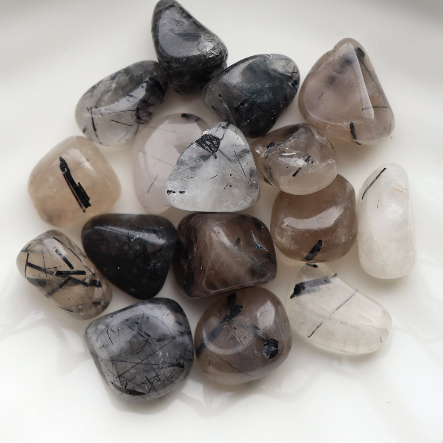 Tourmalinated Quartz Tumblestone